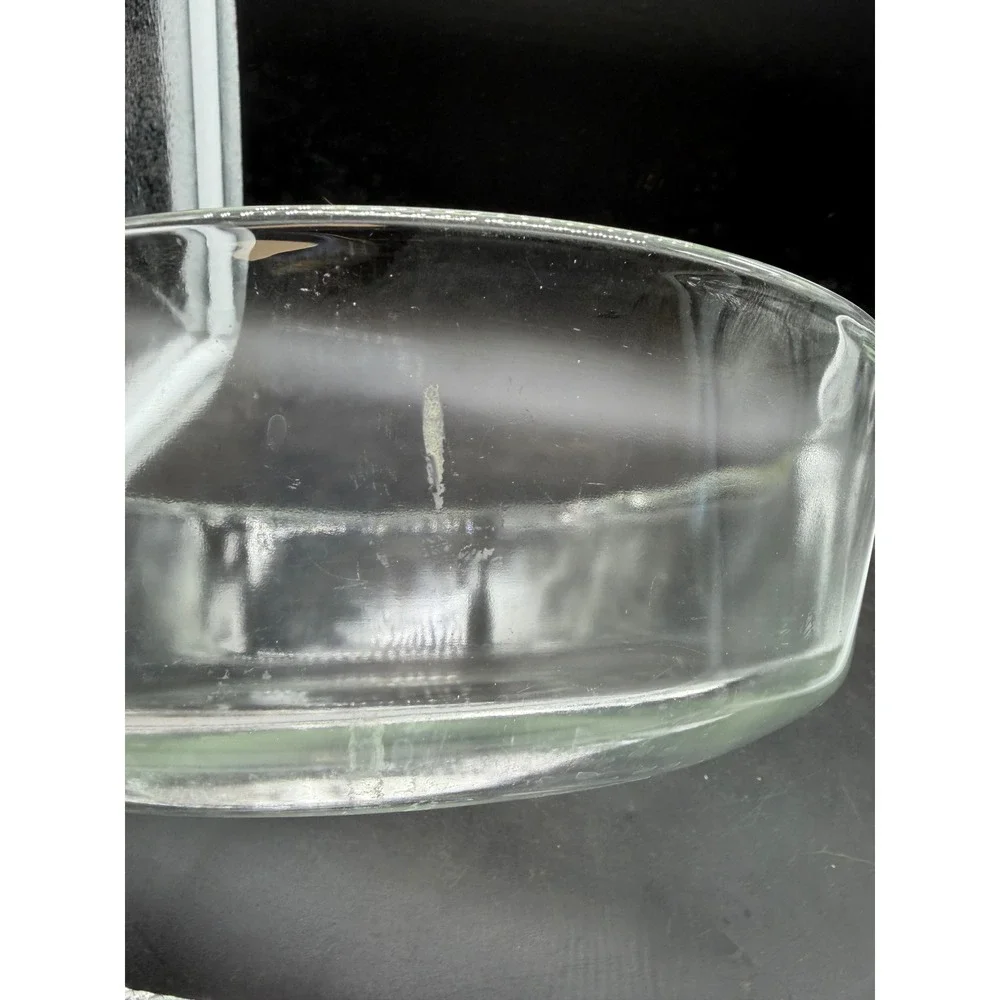 Anchor Hocking Clear Glass Round Casserole Dish with Lid 2 Quart‎ USA Made